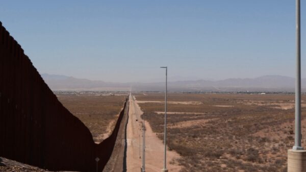 Overlooking Douglas, Arizona and Agua Prieta, Mexico from the U.S.-Mexico border wall.